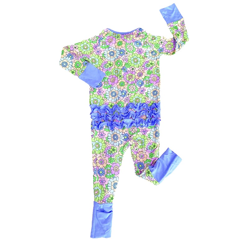 RUFFLE ZIPPER CONVERTIBLE ROMPER